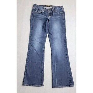 Lucky Brand Jeans Womens 10 32x30 Boot Sweet Low Dark Blue Stretch Boho